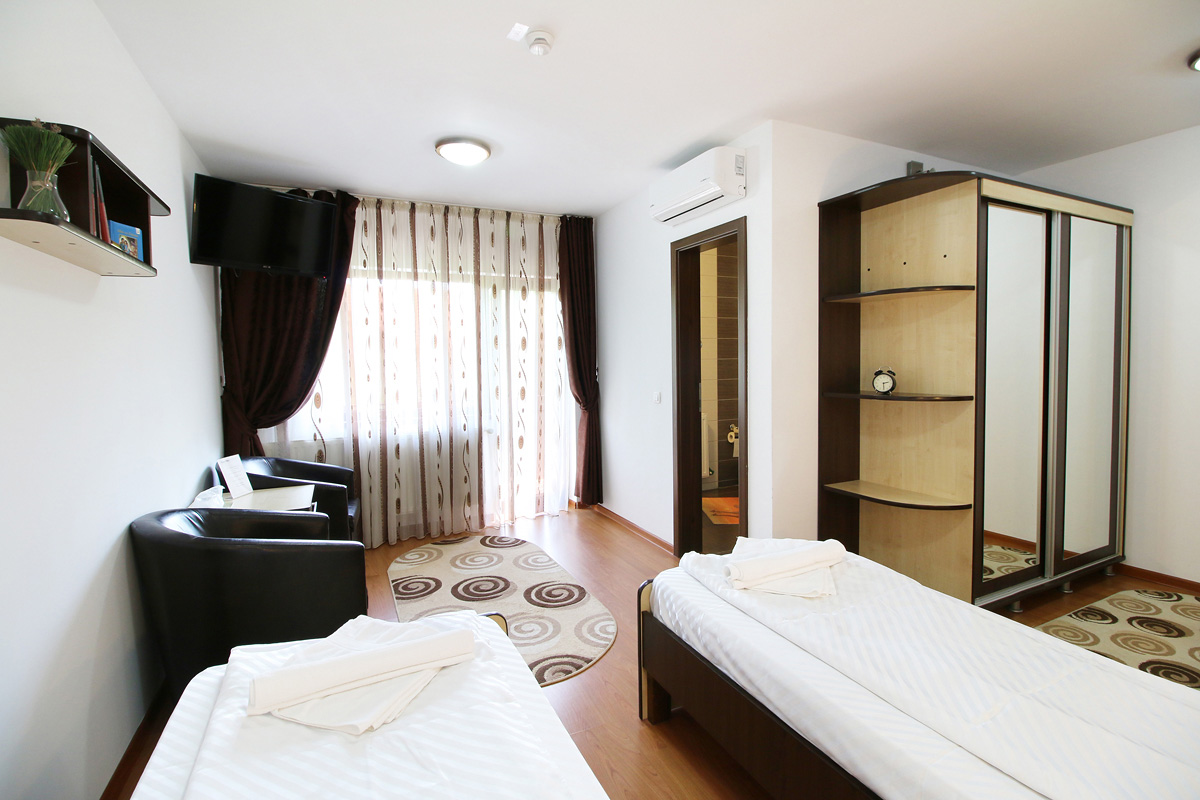 twin room in Casa Micu guest house Sibiu