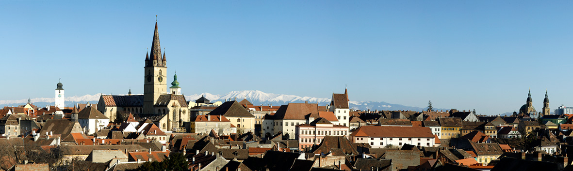 panorama centrul Sibiului